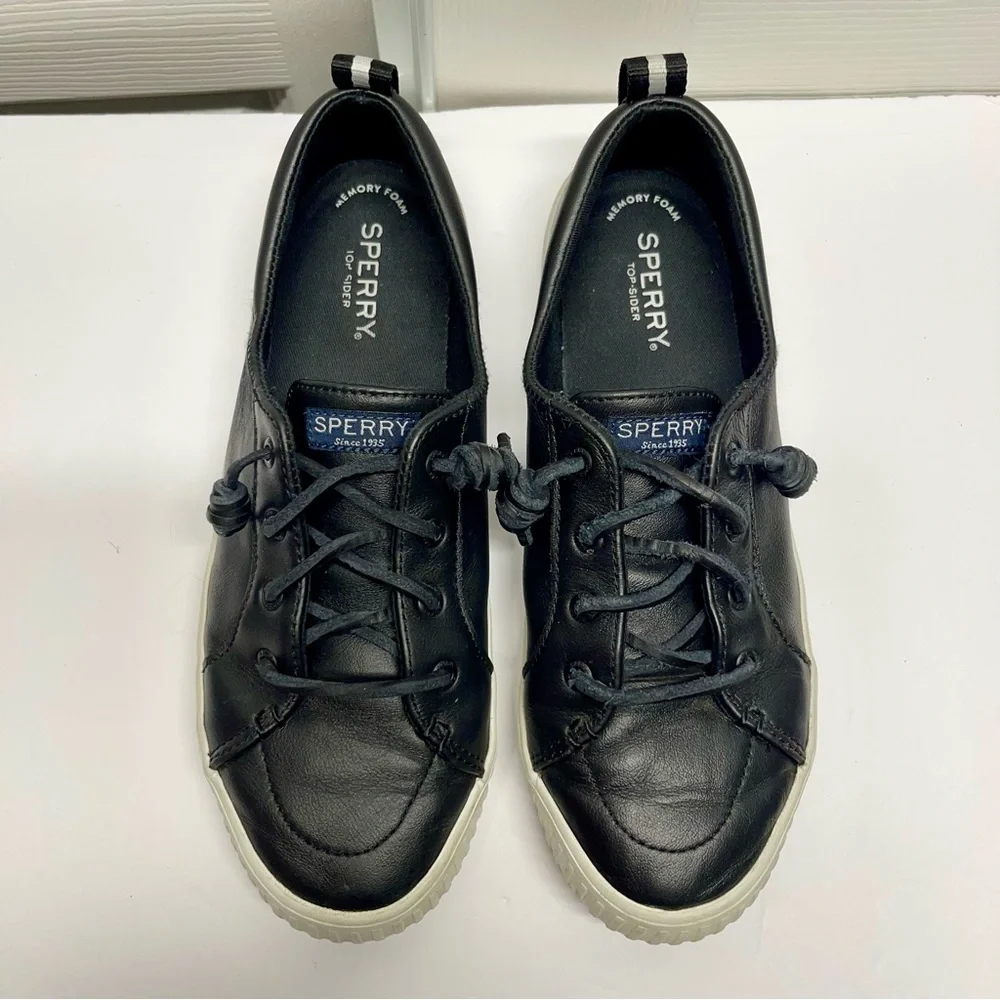 Sperry Top Sider  Women’s Black Shoes Size 8.5 Slip On